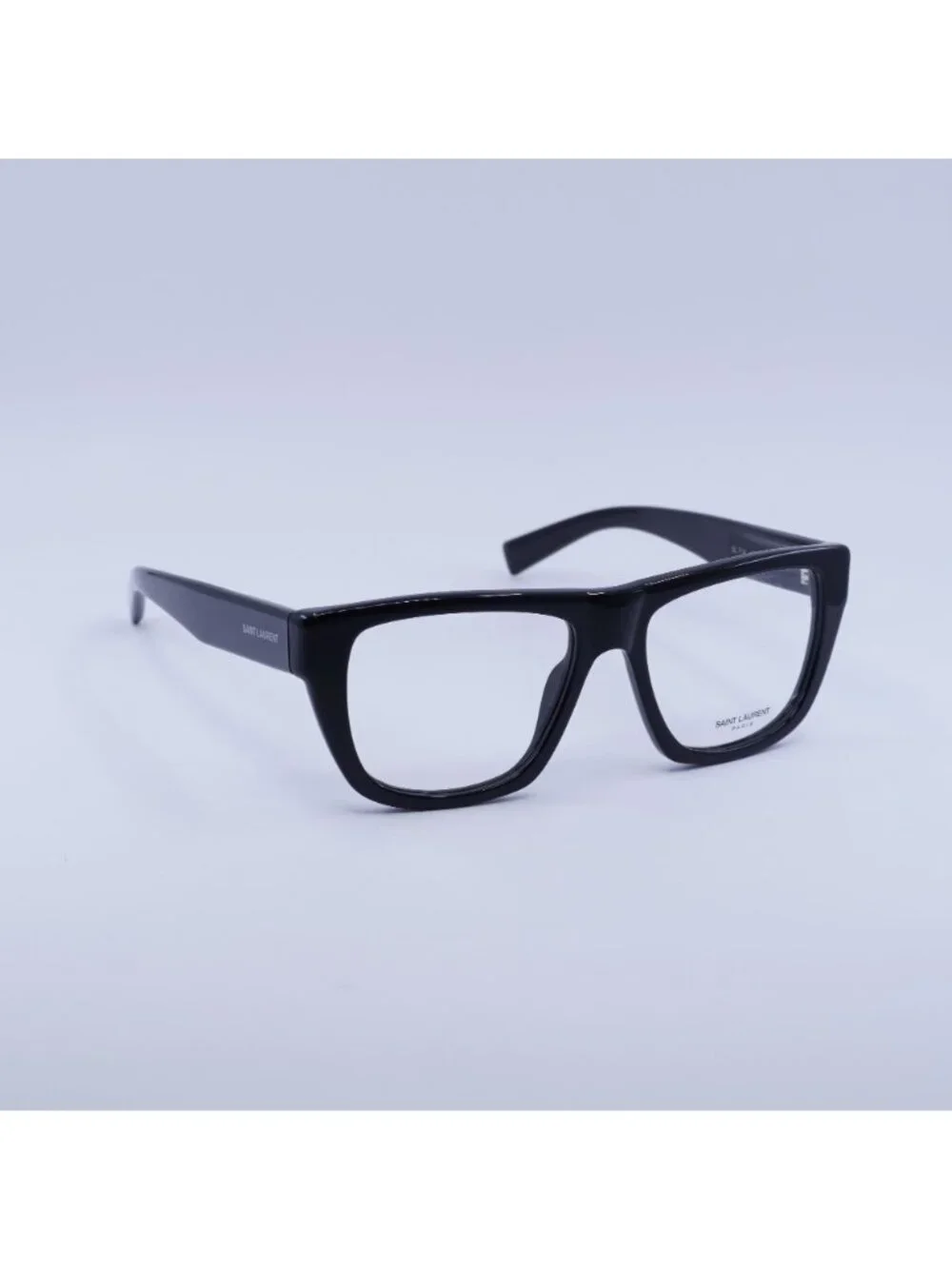 Saint Laurent SL714 001 Eyeglasses Black 55mm Square Frame